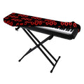 666 Satan Pattern Print Piano Keyboard Cover