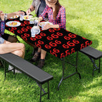 666 Satan Pattern Print Picnic Table Cover