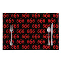 666 Satan Pattern Print Placemat
