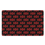 666 Satan Pattern Print Polyester Doormat