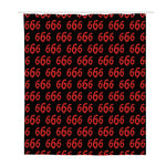 666 Satan Pattern Print Polyester Shower Curtain