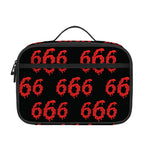 666 Satan Pattern Print Portable Lunch Bag