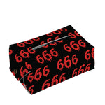 666 Satan Pattern Print Rectangle Tissue Box Cover