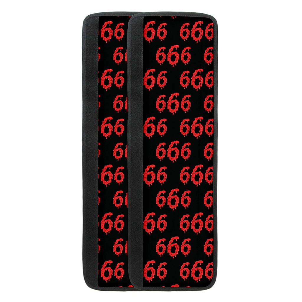 666 Satan Pattern Print Refrigerator Handle Covers