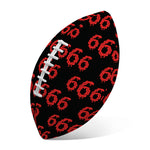 666 Satan Pattern Print Rugby Ball