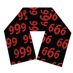 666 Satan Pattern Print Scarf