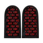666 Satan Pattern Print Skillet Handle Cover