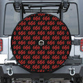 666 Satan Pattern Print Tire Cover With Camera Hole