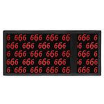 666 Satan Pattern Print Trifold Wallet