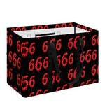 666 Satan Pattern Print Utility Tote Bag