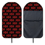 666 Satan Pattern Print Waterproof Car Seat Cover