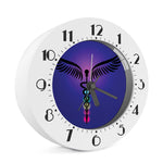 7 Chakras Caduceus Print Alarm Clock