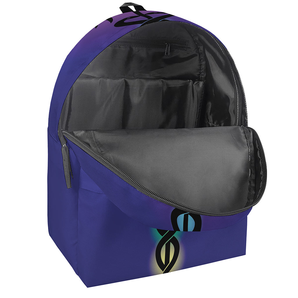 7 Chakras Caduceus Print Backpack