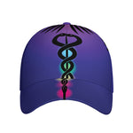 7 Chakras Caduceus Print Baseball Cap