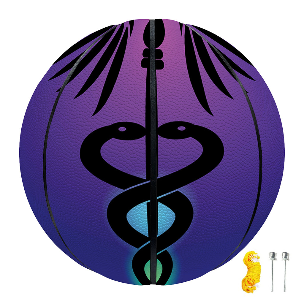 7 Chakras Caduceus Print Basketball