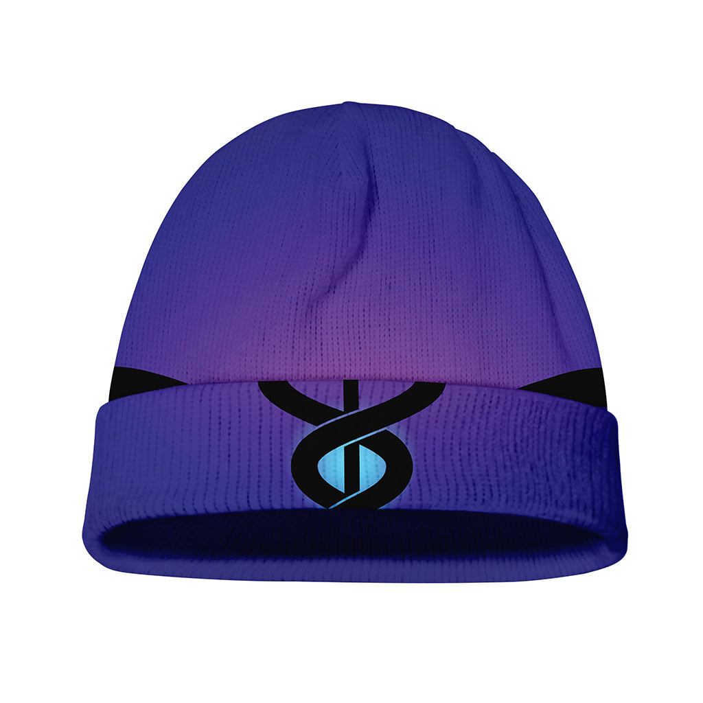 7 Chakras Caduceus Print Beanie