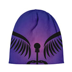 7 Chakras Caduceus Print Beanie