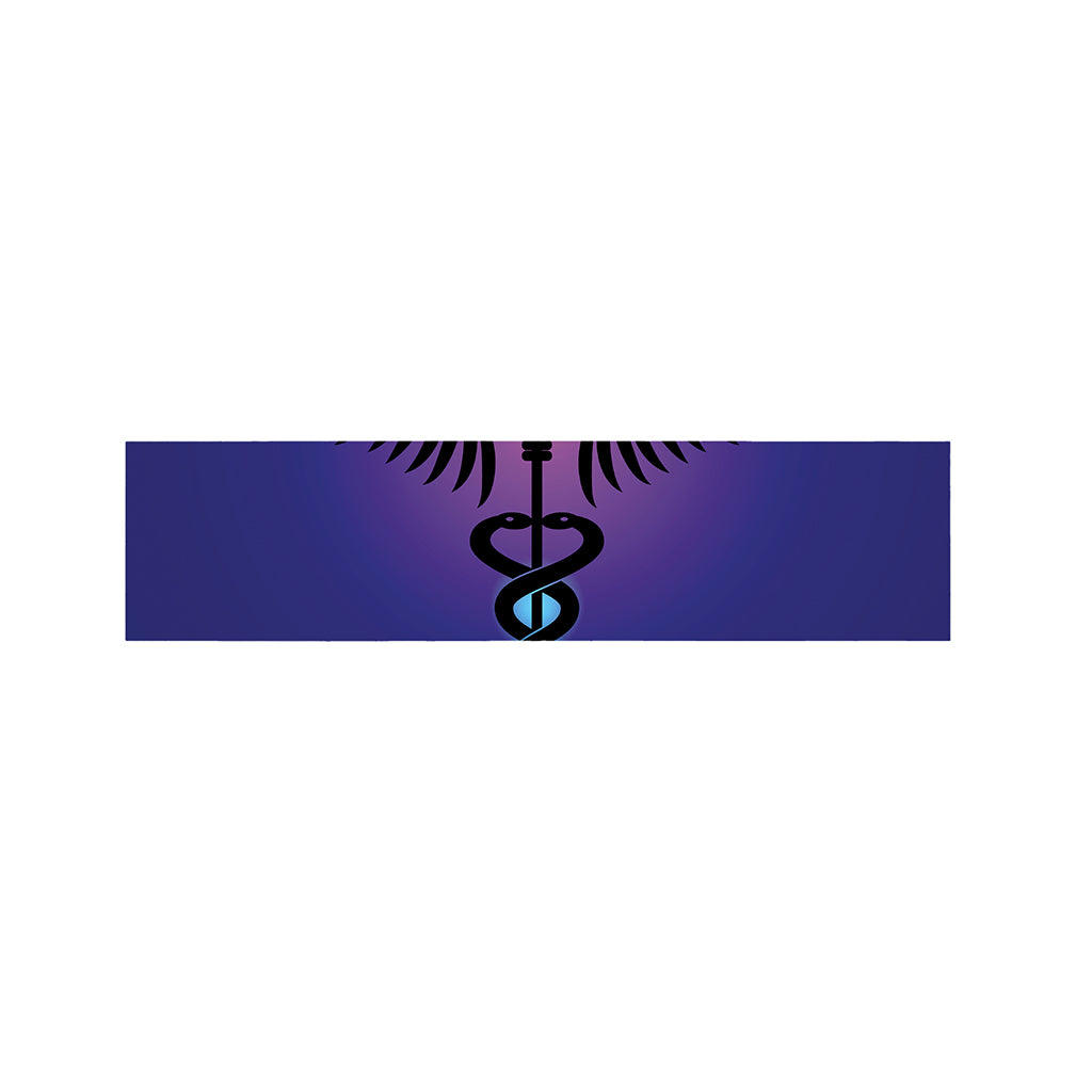7 Chakras Caduceus Print Bed Runner