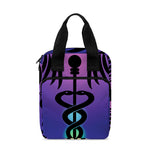 7 Chakras Caduceus Print Bible Tote Bag