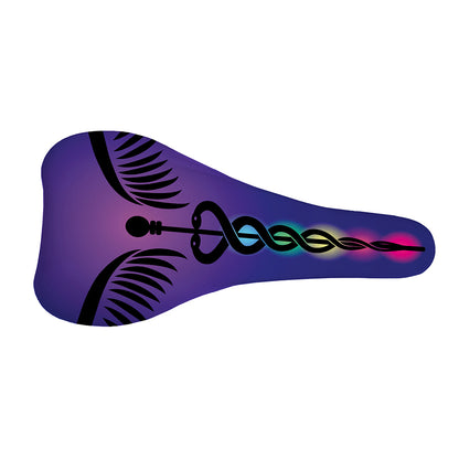 7 Chakras Caduceus Print Bicycle Seat Cover