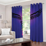 7 Chakras Caduceus Print Blackout Grommet Curtains