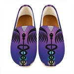 7 Chakras Caduceus Print Casual Shoes