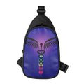 7 Chakras Caduceus Print Sling Bag