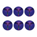 7 Chakras Caduceus Print Coaster Set