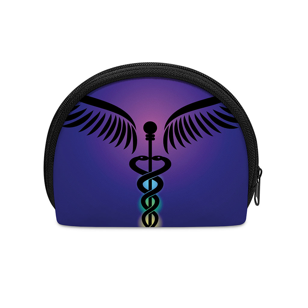 7 Chakras Caduceus Print Coin Purse