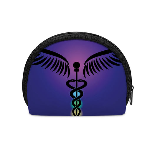 7 Chakras Caduceus Print Coin Purse