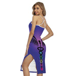 7 Chakras Caduceus Print Cross Back Cami Dress