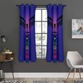 7 Chakras Caduceus Print Grommet Curtain Panels