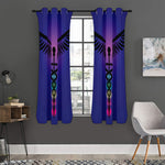 7 Chakras Caduceus Print Curtain