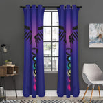 7 Chakras Caduceus Print Curtain