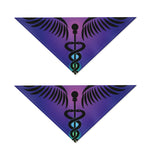 7 Chakras Caduceus Print Dog Bandana