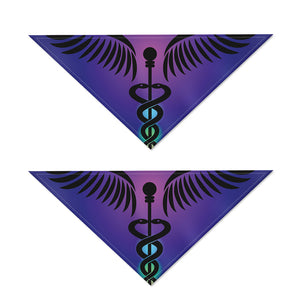 7 Chakras Caduceus Print Dog Bandana