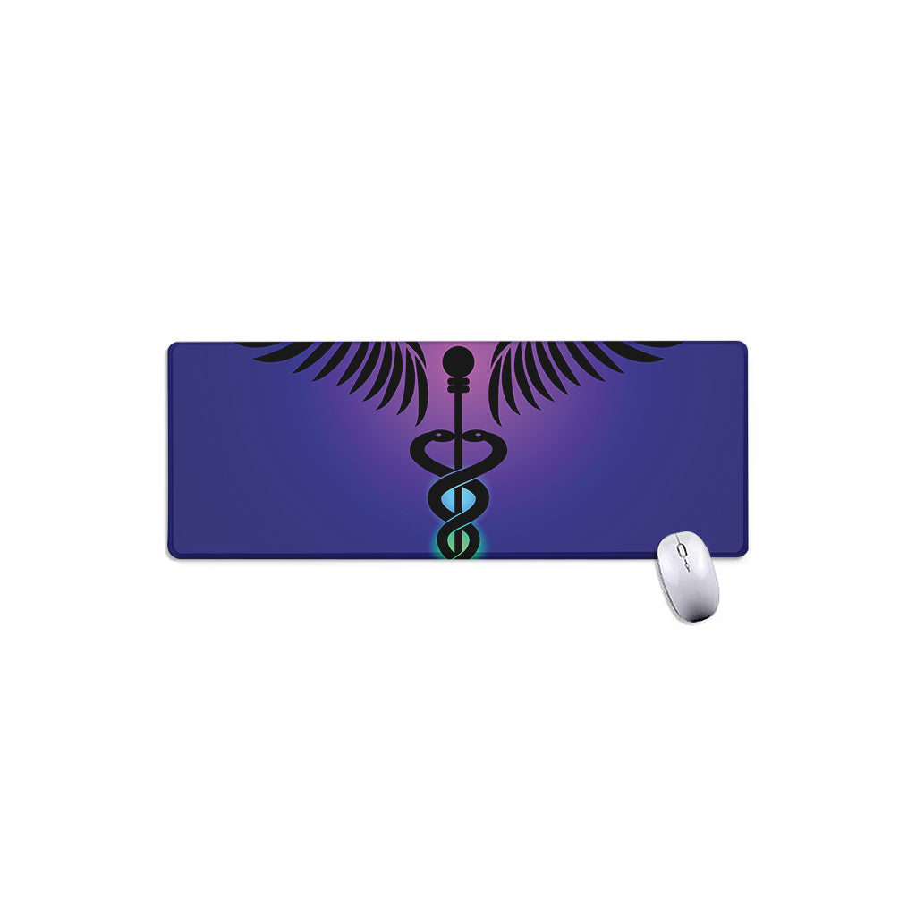 7 Chakras Caduceus Print Extended Mouse Pad