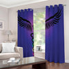 7 Chakras Caduceus Print Extra Wide Grommet Curtains