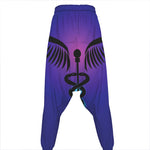 7 Chakras Caduceus Print Hammer Pants
