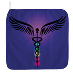 7 Chakras Caduceus Print Hand Towel