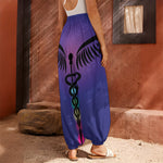 7 Chakras Caduceus Print Harem Pants