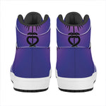 7 Chakras Caduceus Print High Top Leather Sneakers