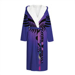 7 Chakras Caduceus Print Hooded Bathrobe