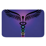 7 Chakras Caduceus Print Indoor Door Mat