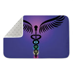 7 Chakras Caduceus Print Indoor Door Mat