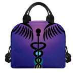 7 Chakras Caduceus Print Insulated Lunch Bag