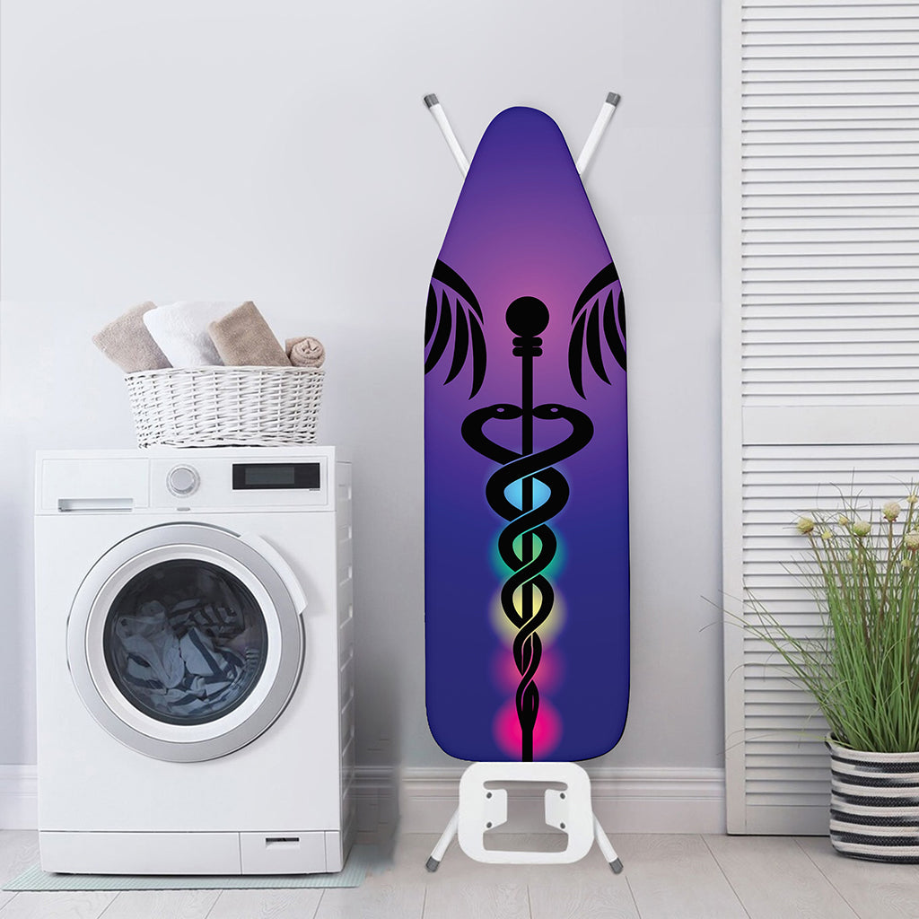 7 Chakras Caduceus Print Ironing Board Cover