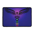 7 Chakras Caduceus Print Kitchen Mat