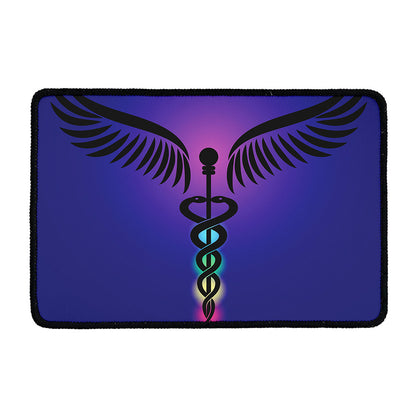 7 Chakras Caduceus Print Kitchen Mat