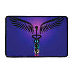 7 Chakras Caduceus Print Kitchen Mat